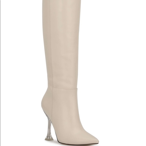 Nine West Talya women's leather knee-high boots. - Picture 1 of 8